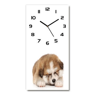 Reloj rectangular Cachorro de Akita