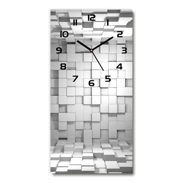 Reloj rectangular Cubos