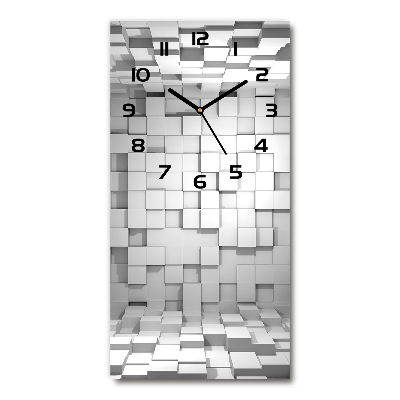 Reloj rectangular Cubos