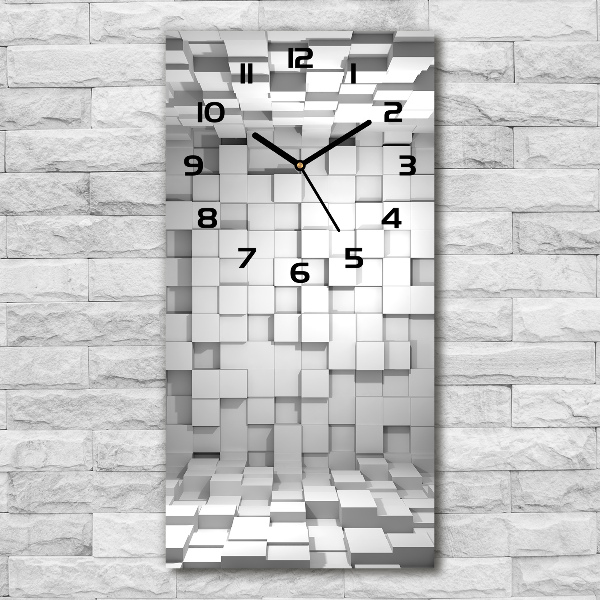 Reloj rectangular Cubos