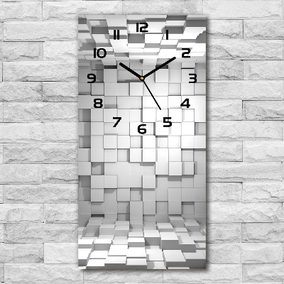 Reloj rectangular Cubos