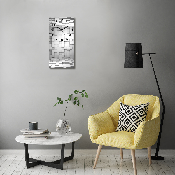 Reloj rectangular Cubos