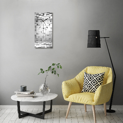 Reloj rectangular Cubos