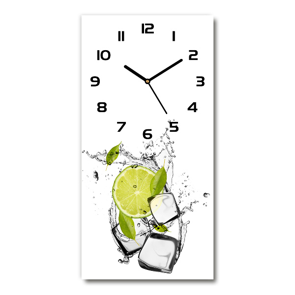 Reloj rectangular Lima y hielo