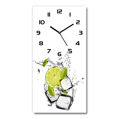 Reloj rectangular Lima y hielo