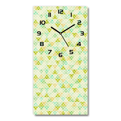 Reloj rectangular Fondo geométrico