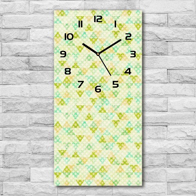 Zegar ścienny cichy Geometryczne tło