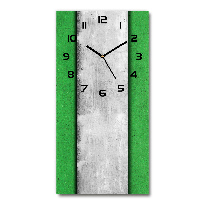 Reloj rectangular Muro verde