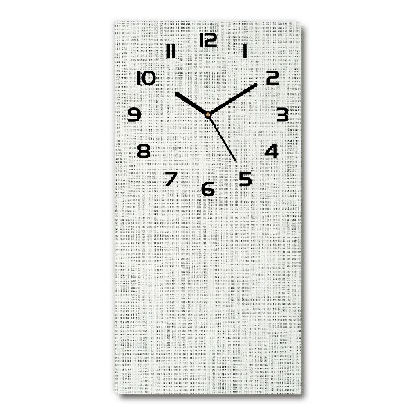 Reloj rectangular Lienzo de lino blanco