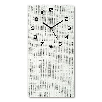Reloj rectangular Lienzo de lino blanco