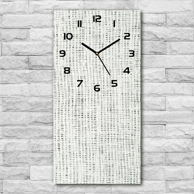 Reloj rectangular Lienzo de lino blanco