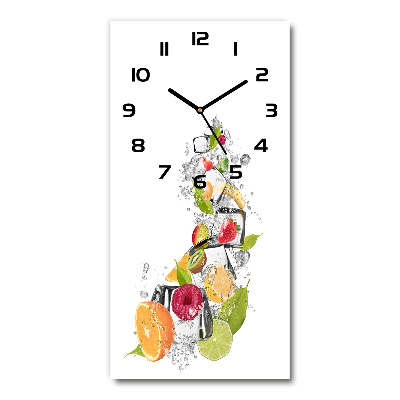 Reloj rectangular Fruta y hielo