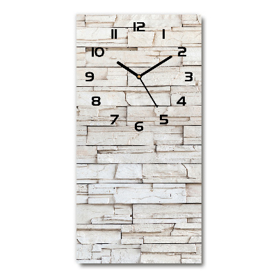 Reloj rectangular Muro de piedra