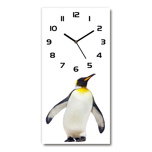 Reloj de vidrio vertical Pingüino