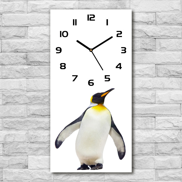 Reloj de vidrio vertical Pingüino