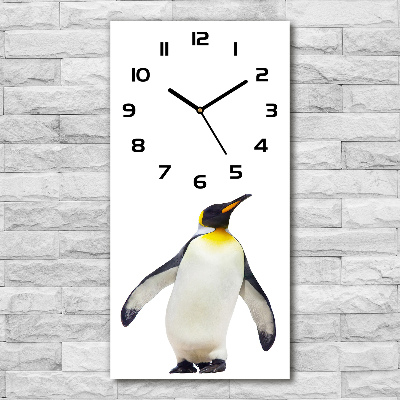 Reloj de vidrio vertical Pingüino