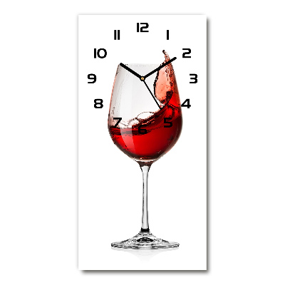 Reloj vertical Vino tinto