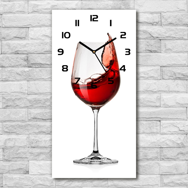 Reloj vertical Vino tinto
