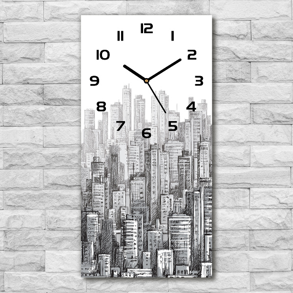 Reloj de cristal vertical Rascacielos