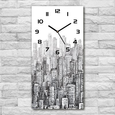 Reloj de cristal vertical Rascacielos