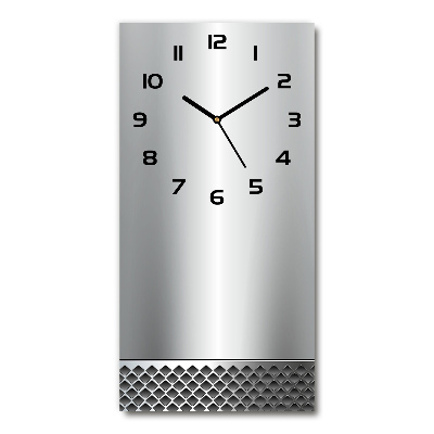 Reloj rectangular Fondo de metal