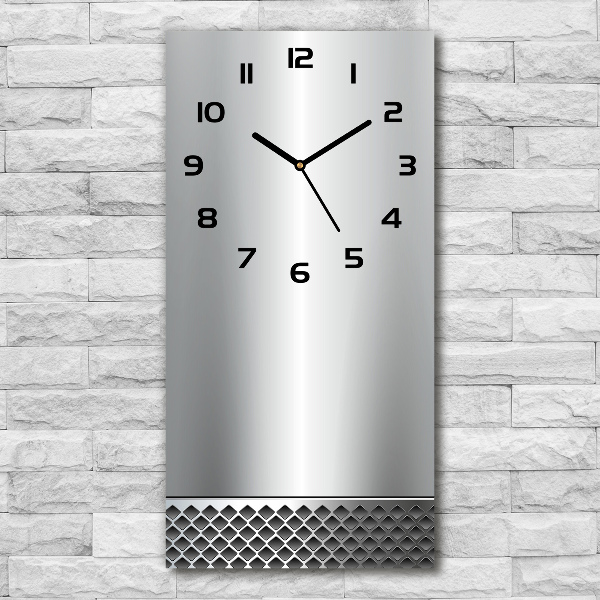 Reloj rectangular Fondo de metal