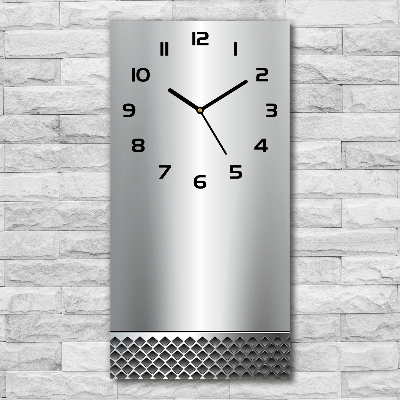 Reloj rectangular Fondo de metal
