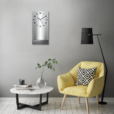 Reloj rectangular Fondo de metal