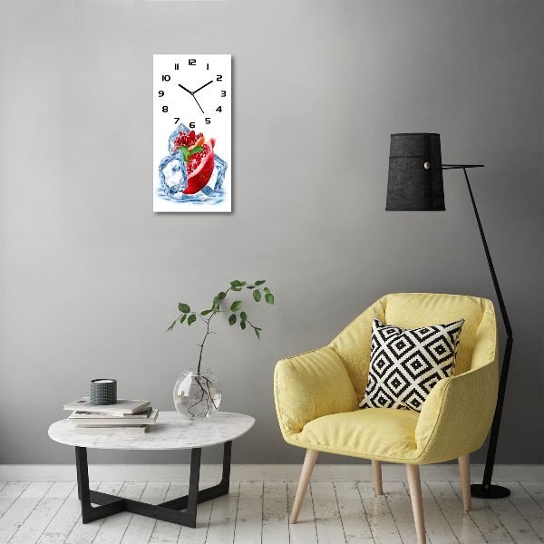 Reloj vertical Granada y hielo