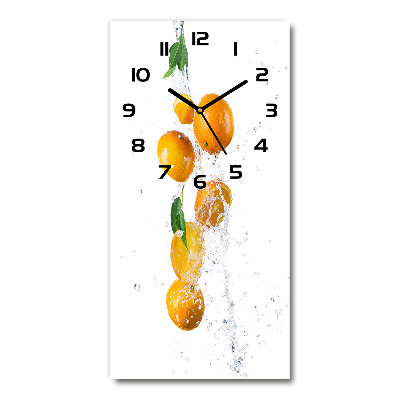 Reloj de cristal vertical Naranjas