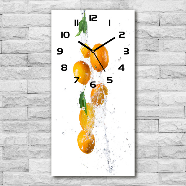 Reloj de cristal vertical Naranjas