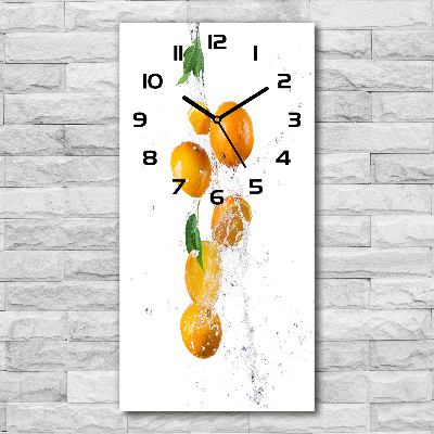 Reloj de cristal vertical Naranjas
