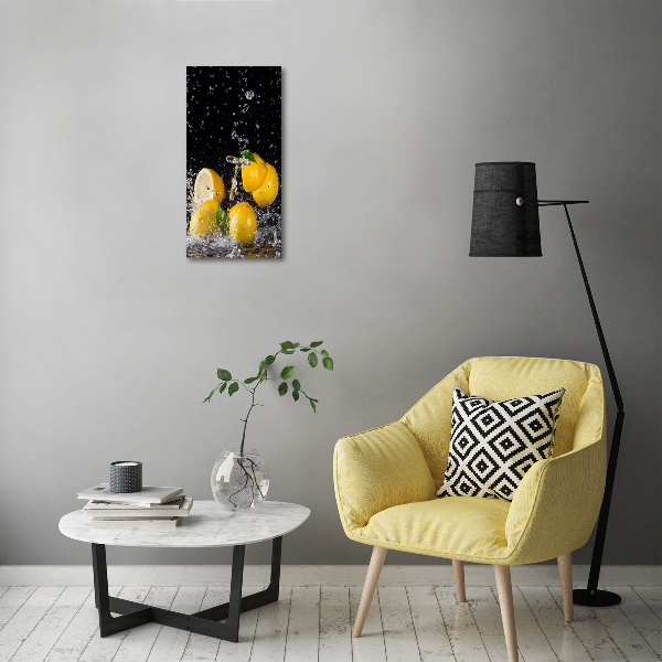 Reloj de cristal vertical Limón