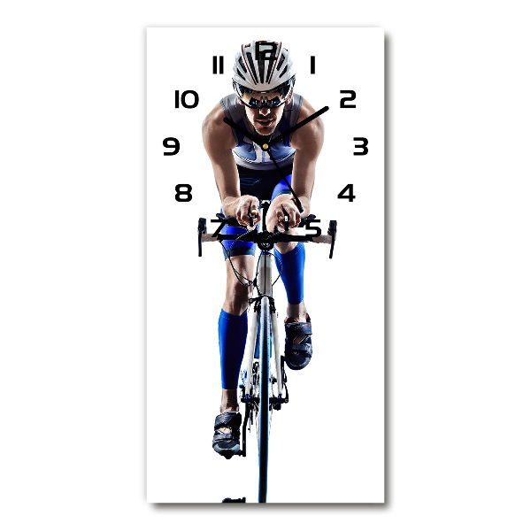 Reloj de vidrio vertical Ciclista
