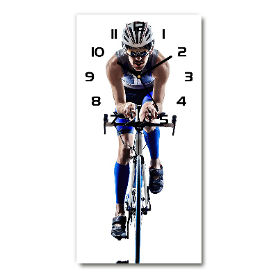 Reloj de vidrio vertical Ciclista