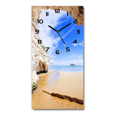 Reloj rectangular Cueva junto al mar