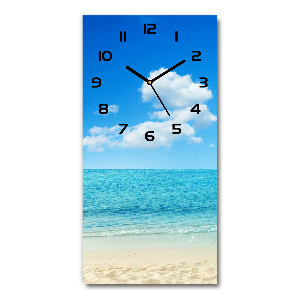 Reloj vertical Playa tropical