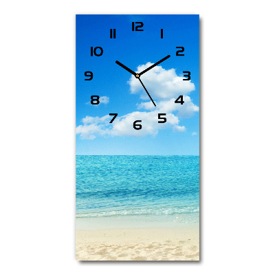 Reloj vertical Playa tropical