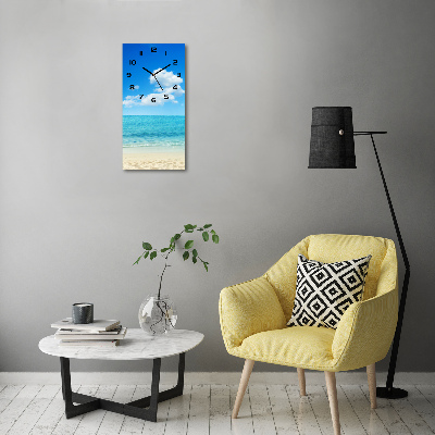 Reloj vertical Playa tropical