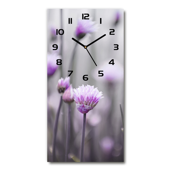 Reloj rectangular Flores de cebollino