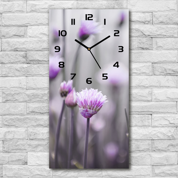 Reloj rectangular Flores de cebollino