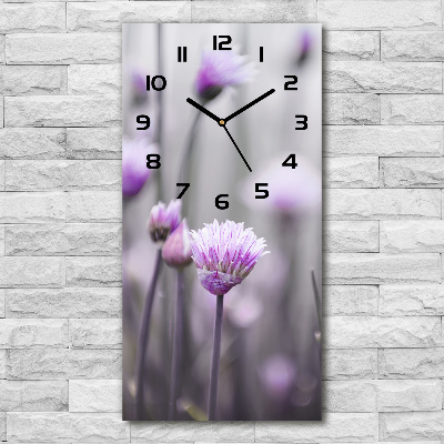 Reloj rectangular Flores de cebollino