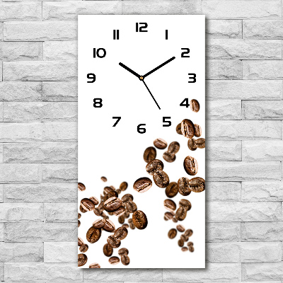 Reloj de cristal vertical Granos de café
