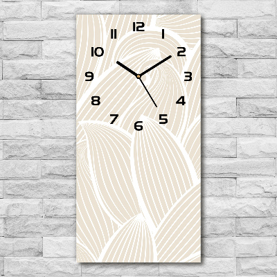 Reloj rectangular Pétalos de flores