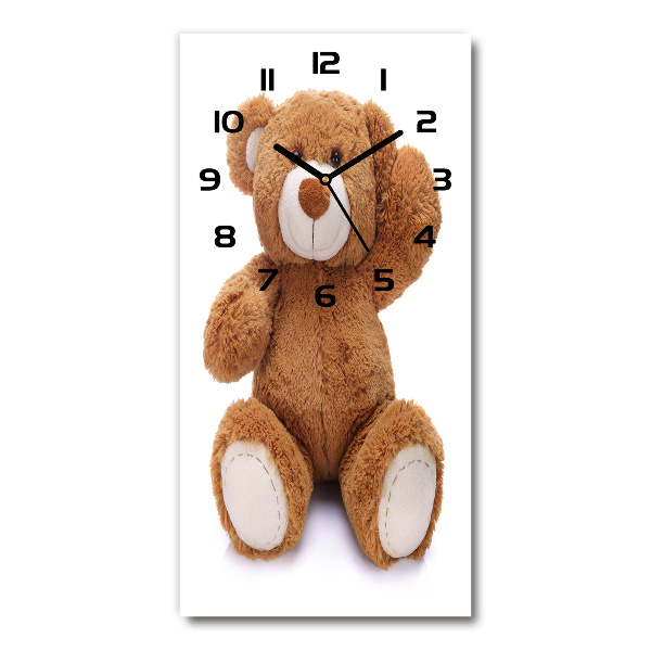 Reloj de vidrio vertical Oso de peluche