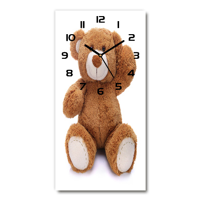 Reloj de vidrio vertical Oso de peluche