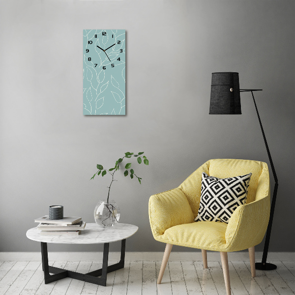 Reloj vertical Hojas