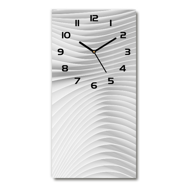 Reloj de vidrio vertical Líneas abstractas