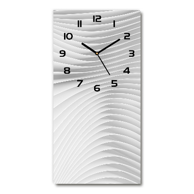 Reloj de vidrio vertical Líneas abstractas