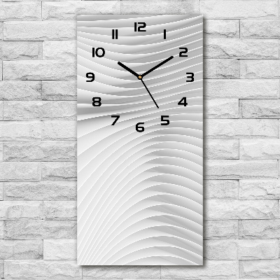 Reloj de vidrio vertical Líneas abstractas